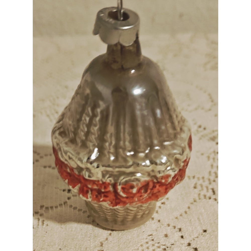 Vintage Made In USA mercury Glass Christmas Ornament - Picture 2 of 7